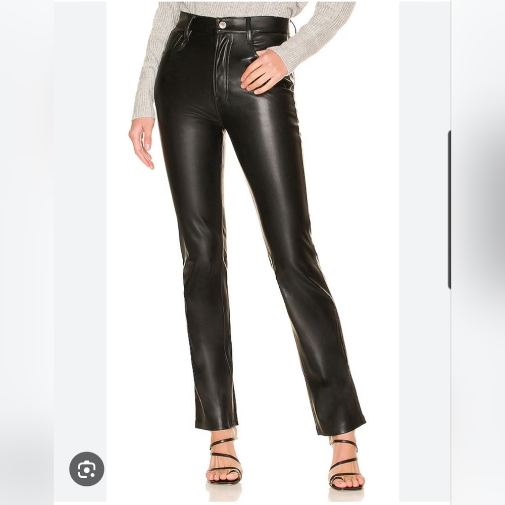 7 For All Mankind Easy Slim Vegan Leather Pant